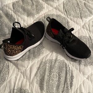 Stylish Black and Leopard Women's Sneakers